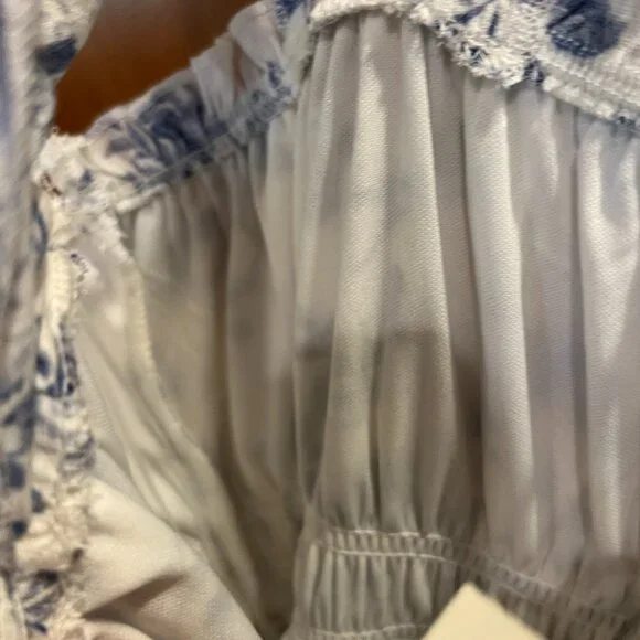 Francesca's Blue Floral Tiered Maxi Dress - Women - Picture 5 of 5